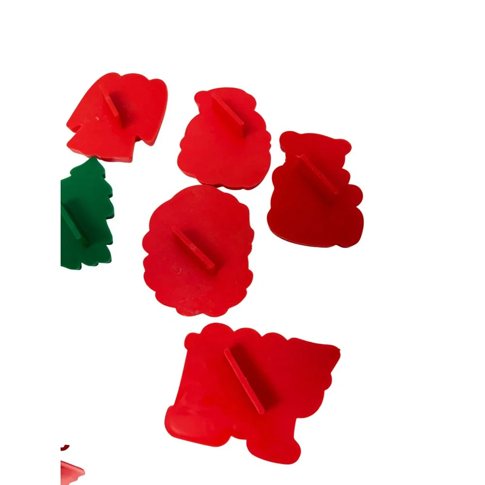 Unbranded Cookie Cutters Multi Christmas Set 12pc Red Green White Holiday Shapes